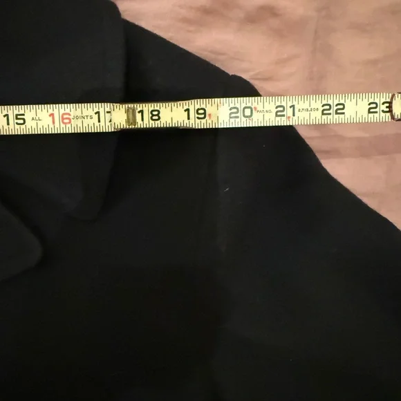 L.L. Bean Italian Wool Navy Blue Double Breasted Peacoat, Men's M - Picture 9 of 11